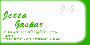 jetta gaspar business card